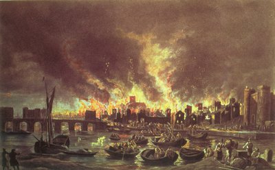 Le Grand Incendie de Londres, 1666 - Lieve Verschuier